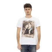 Trussardi Avslappnad Kortärmad Rund Hals T-shirt White, Herr