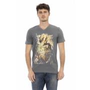 Trussardi Kortärmad V-ringad T-shirt Gray, Herr