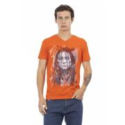 Trussardi Kortärmad V-ringad T-shirt Orange, Herr