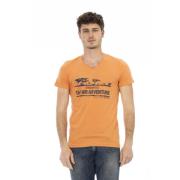 Trussardi Kortärmad V-ringad T-shirt Orange, Herr