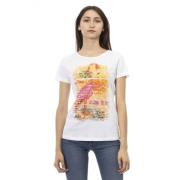 Trussardi Casual T-shirt med rund hals White, Dam