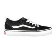 Vans Sportiga Svarta Snörskor Kontrast Logo Black, Herr