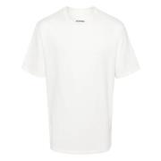 Jil Sander Logo Print Bomull Tee White, Herr