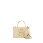 Tory Burch Mini Shopper Väska i Beige Nylon Beige, Dam