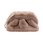 THEMOIRè Beige Faux-Fur Axelväska Beige, Dam