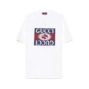 Gucci Interlocking-G Logo Jersey T-shirt White, Herr