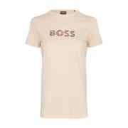 Hugo Boss Dam Logo Print T-shirt Beige, Dam