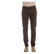 Jacob Cohën Brun 5-ficks jeans Nick Fit Brown, Herr