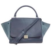 Celine Vintage Pre-owned Laeder handvskor Blue, Dam