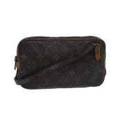 Louis Vuitton Vintage Pre-owned Canvas axelremsvskor Brown, Dam