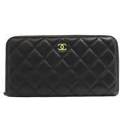 Chanel Vintage Pre-owned Laeder plnbcker Black, Dam