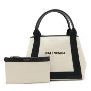 Balenciaga Vintage Pre-owned Canvas totevskor Beige, Dam