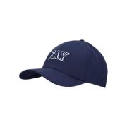 Fay Blå Bomull Baseball Cap Logo Blue, Herr