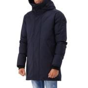 Nobis Navy Crosshatch Parka Vattentät Dun Blue, Herr