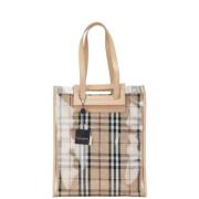 Burberry Vintage Pre-owned Canvas totevskor Beige, Dam