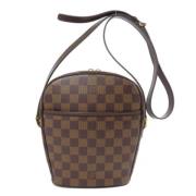 Louis Vuitton Vintage Pre-owned Canvas axelremsvskor Brown, Dam