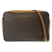 Michael Kors Pre-owned Pre-owned Canvas axelremsvskor Brown, Dam