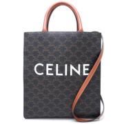 Celine Vintage Pre-owned Laeder handvskor Brown, Dam