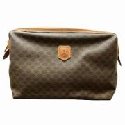 Celine Vintage Pre-owned Plast axelremsvskor Brown, Dam