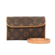 Louis Vuitton Vintage Pre-owned Canvas crossbodyvskor Brown, Dam