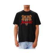 Dsquared2 Svart Regular Fit Tee Skjorta Black, Herr