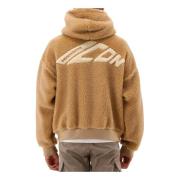 Dsquared2 Mysig Teddy Dragkedja Hoodie Brun Brown, Herr