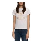 Guess Dam Logotyp T-shirt White, Dam