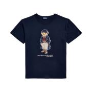 Ralph Lauren NVL Bear T-Shirt Blue, Dam