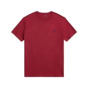 Ralph Lauren Röd Rund Hals T-shirt Red, Herr