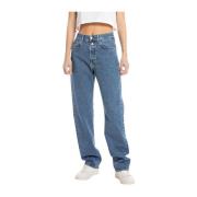 Replay Mid Blue Loose-Fit Denim Jeans Blue, Dam