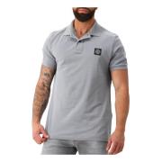 Stone Island Grå Grön Polo Skjorta Regular Fit Gray, Herr