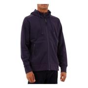 C.p. Company Lila Fleece Goggle Huva Sweatshirt Blue, Herr