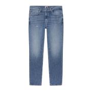 Tommy Jeans Slim bomull stretch jeans - Blå Blue, Herr