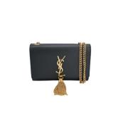 Yves Saint Laurent Vintage Pre-owned Laeder axelremsvskor Black, Dam