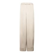 Blanca Vita Beige Byxor Höj Garderob Stil Beige, Dam