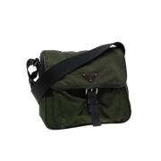 Prada Vintage Pre-owned Nylon prada-vskor Green, Dam