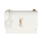 Yves Saint Laurent Vintage Pre-owned Laeder handvskor White, Dam