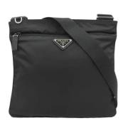 Prada Vintage Pre-owned Nylon prada-vskor Black, Dam