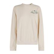 Sporty & Rich Crewneck Fitness Sweater Beige, Dam