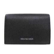 Balenciaga Vintage Pre-owned Laeder plnbcker Black, Dam