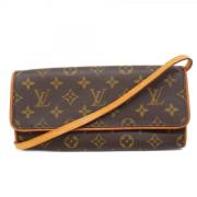 Louis Vuitton Vintage Pre-owned Canvas louis-vuitton-vskor Brown, Dam