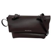 Acne Studios Pre-owned Pre-owned Laeder crossbodyvskor Brown, Dam