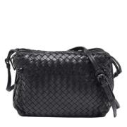 Bottega Veneta Vintage Pre-owned Laeder crossbodyvskor Black, Dam