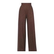 NIU Vida cordbyxor med elastisk midja Brown, Dam