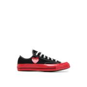 Comme des Garçons Chuck 70 Svart/Röd/Häger Sneakers Black, Herr