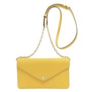 Michael Kors Pre-owned Pre-owned Tyg axelremsvskor Yellow, Dam