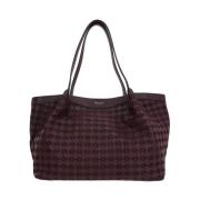 Serapian Bordeaux Toteväska med Guld Hardware Brown, Dam