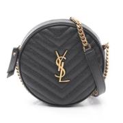 Yves Saint Laurent Vintage Pre-owned Laeder axelremsvskor Black, Dam