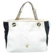 Carolina Herrera Pre-owned Pre-owned Laeder axelremsvskor White, Dam