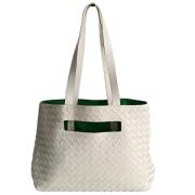 Bottega Veneta Vintage Pre-owned Laeder axelremsvskor White, Dam